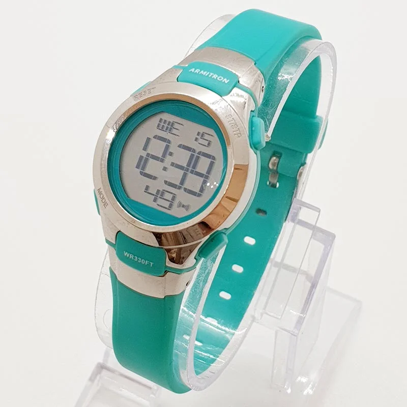 Women's Pilot Watches for Pilots-Vintage Turquoise Watch for Her | Armitron Digital Chronograph Watch