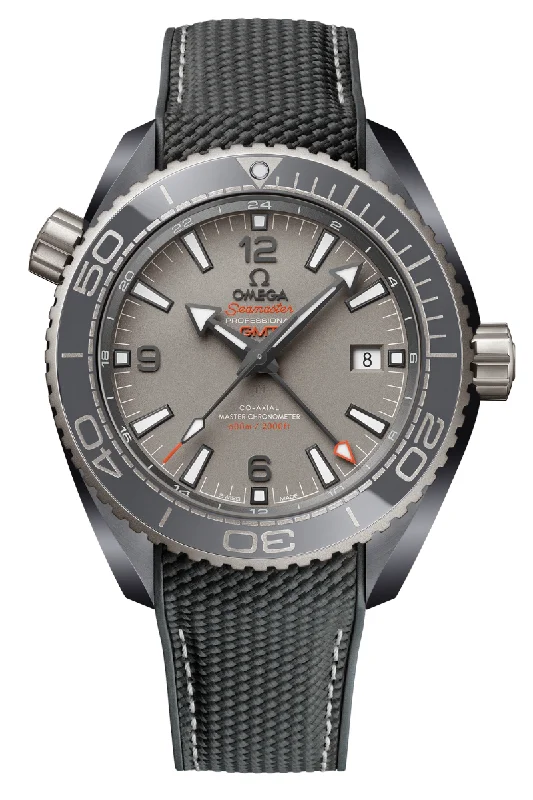 Men's Automatic Wind Style Dress Watches for Mechanical Movement-Omega Seamaster Planet Ocean 600m Master Chronometer "Dark Grey" Ceramic 215.92.46.22.99.002