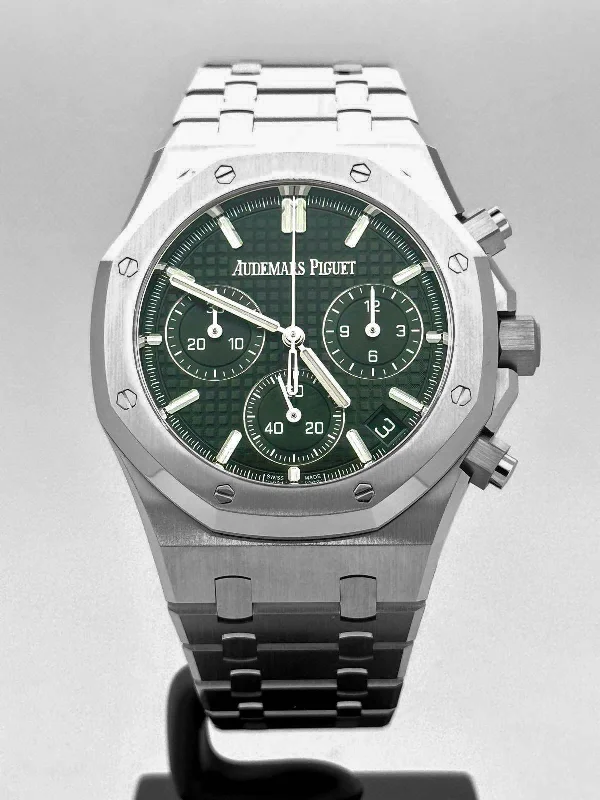 Men's Audemars Piguet Birthday Watches-ROYAL OAK CHRONOGRAPH 41MM GREEN DIAL (2024)