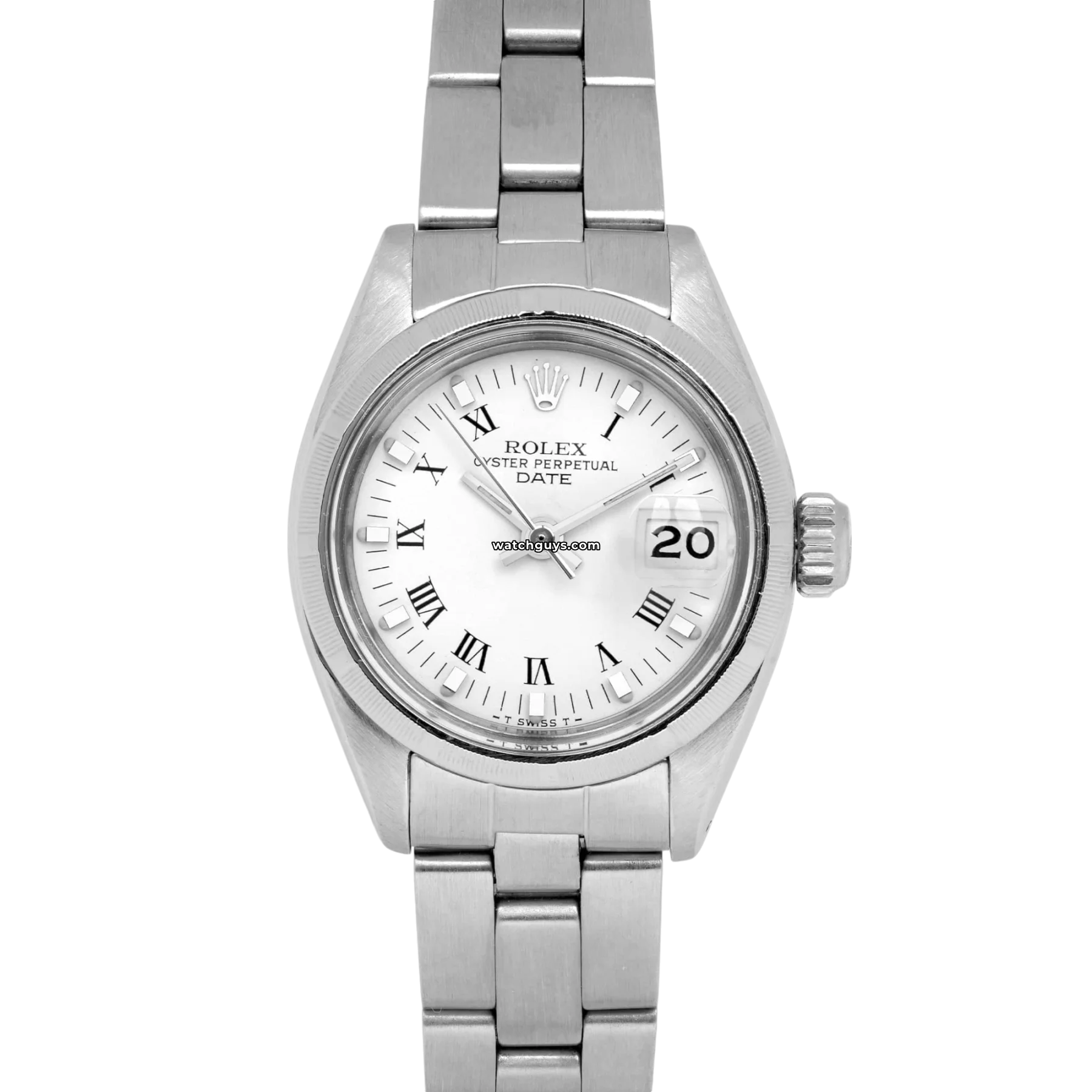 Women's Rolex Date Night Style Watches-Rolex Date 6919 White Dial