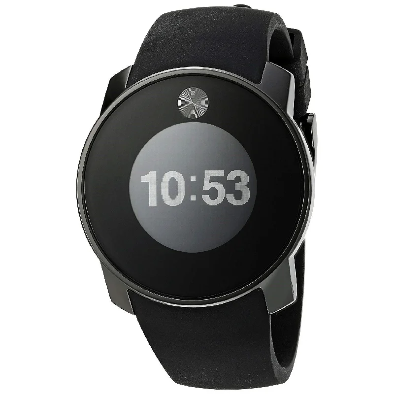 Men's Chronograph Watches with UV Sensor-Movado Men's 3600365 Bold Black Silicone Watch