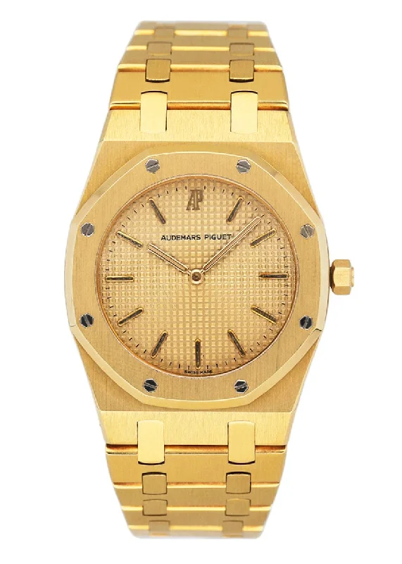 Men's Audemars Piguet British Made Style Watches-Audemars Piguet Royal Oak 18K Yellow Gold Ladies Watch