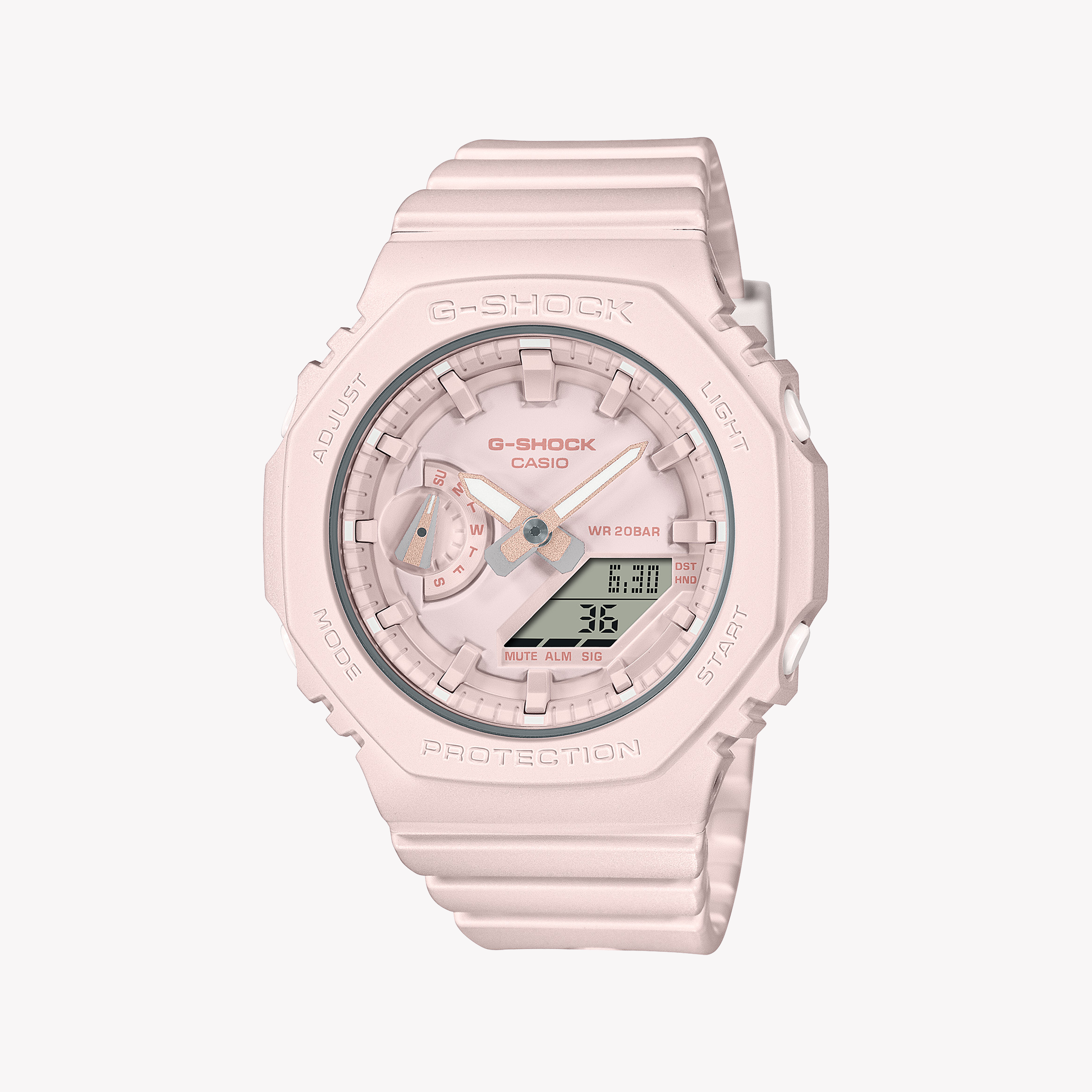 Men's Digital Watches for UV Protection-G-SHOCK Women's Pink Resin Watch, Digital Dial | GMA-S2100BA-4ADR