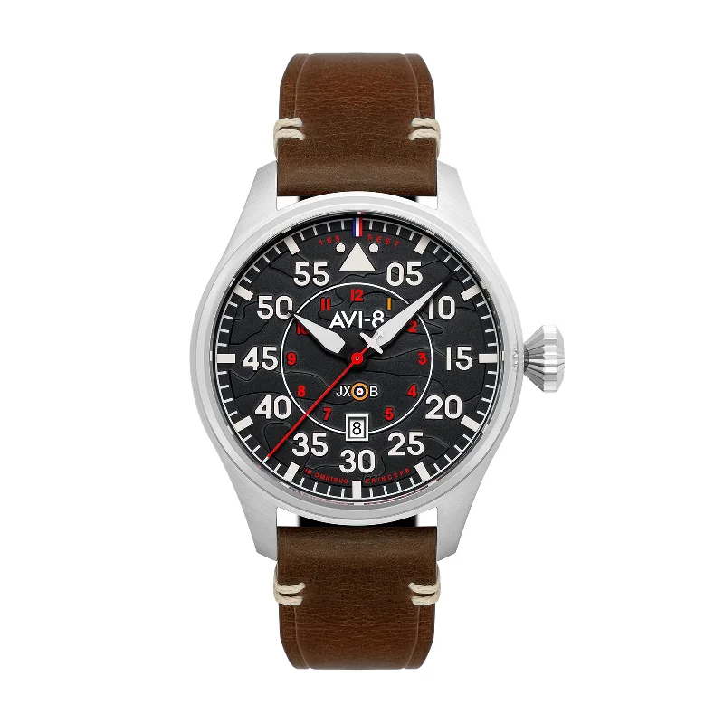 Pilot Watches for Men with Thick Case Statement-Clowes Automatic Wittering AV-4097-01