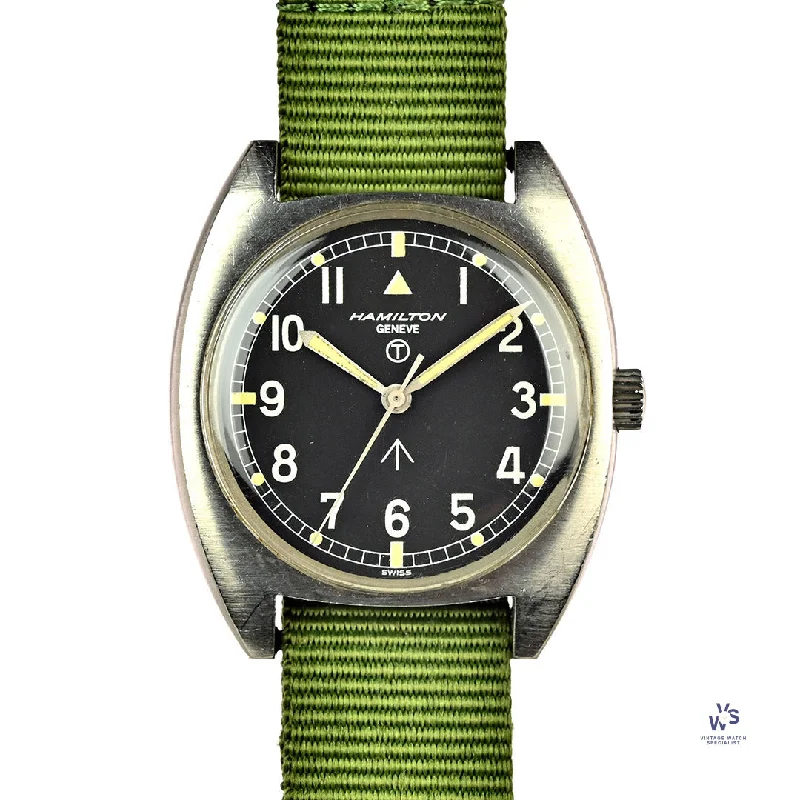 Men's Tactical Watches with GPS-Hamilton Geneve 6BB Military Pilots Watch - 1974