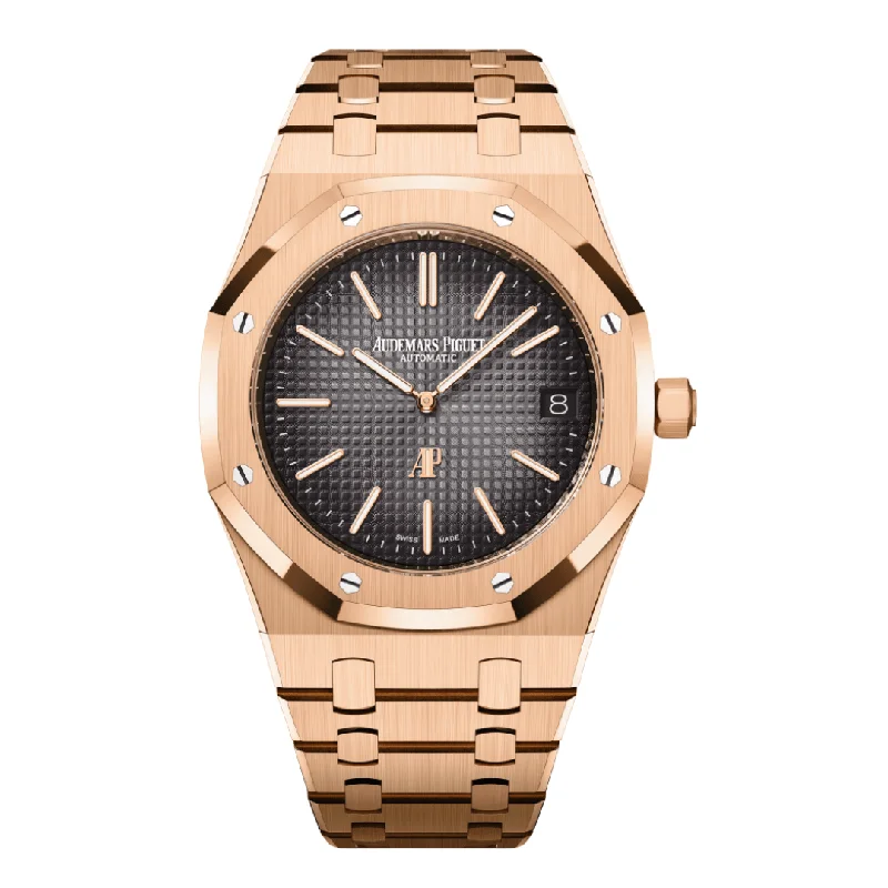 Men's Audemars Piguet Engagement Watches-Audemars Piguet Royal Oak 16202OR.OO.1240OR.02 'Jumbo' Extra-Thin Rose Gold