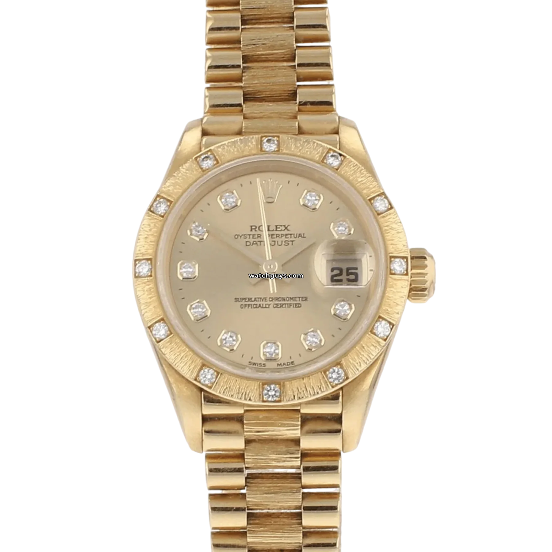 Women's Rolex Thick Case Watches-Rolex Datejust 79288 Diamond Watch