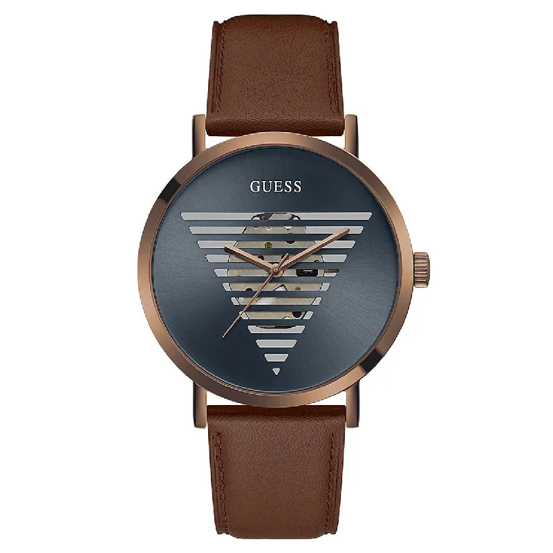 Women's Pilot Watches for Modern Aviation-Guess Idol Grey Dial Men 45mm