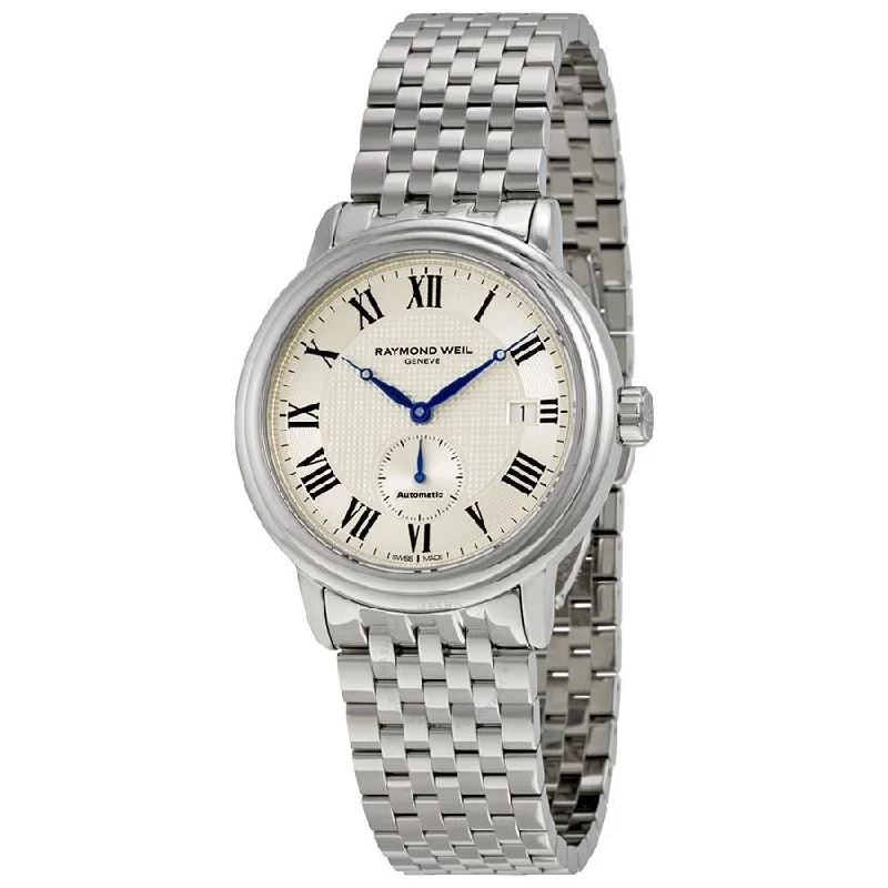 Men's Chronograph Watches with Smart Features-Raymond Weil Men's 2838-ST-00659 Maestro Automatic Stainless Steel Watch
