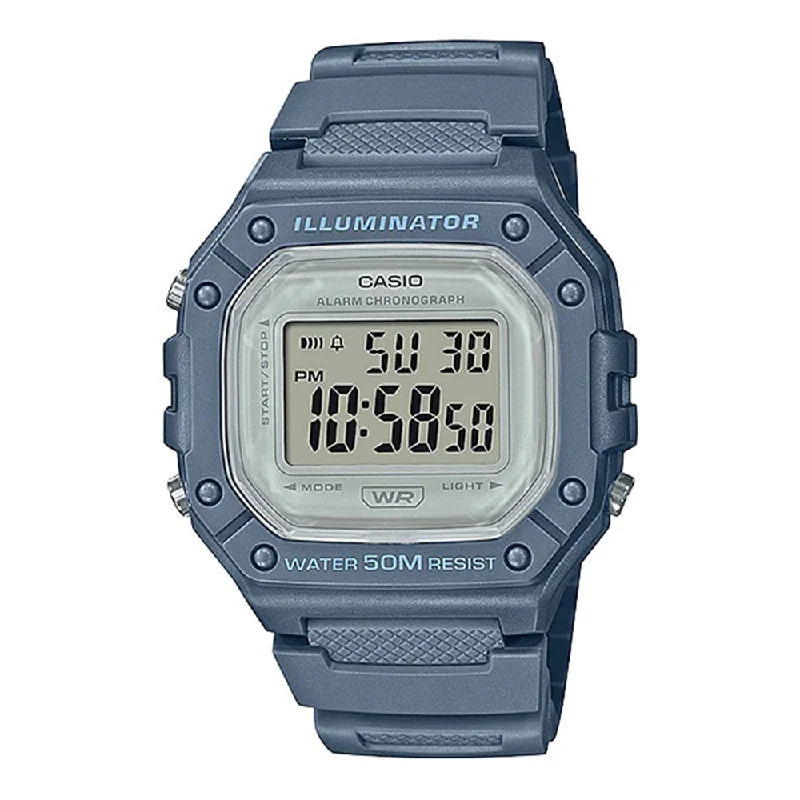 Men's Digital Watches with Hygrometer Feature-Casio Sports Digital 43.2mm Resin Band