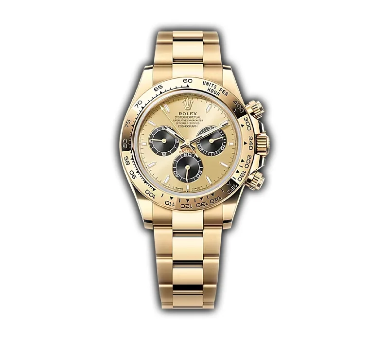 men's Rolex watches with pulsometer scale -​40mm 18k Yellow Gold Golden Dial Pikachu on Bracelet New Caliber 4131