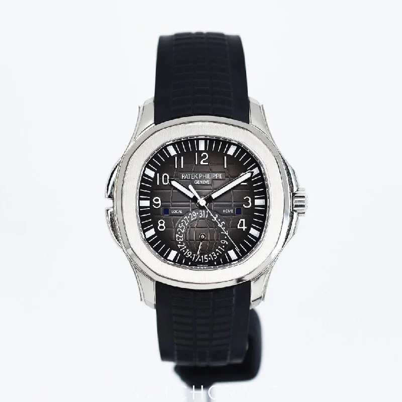 Men's Patek Philippe Watches with UV Sensor-2022 PATEK PHILIPPE AQUANAUT TRAVEL TIME 40MM 5164A