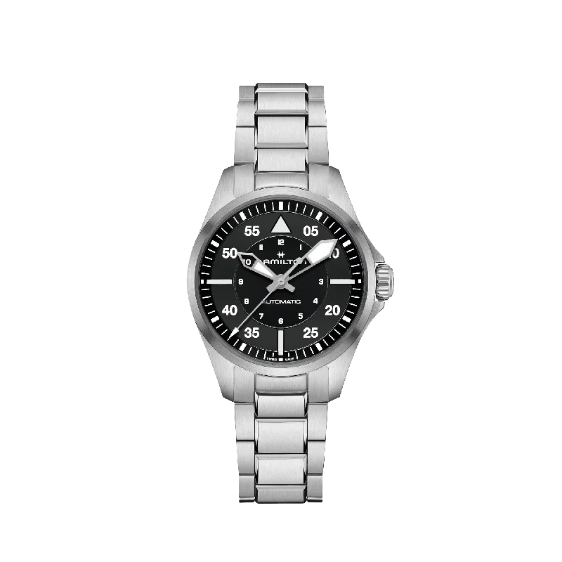 Women's Pilot Watches with Luxury Materials-Hamilton Khaki Aviation Pilot Auto 36mm