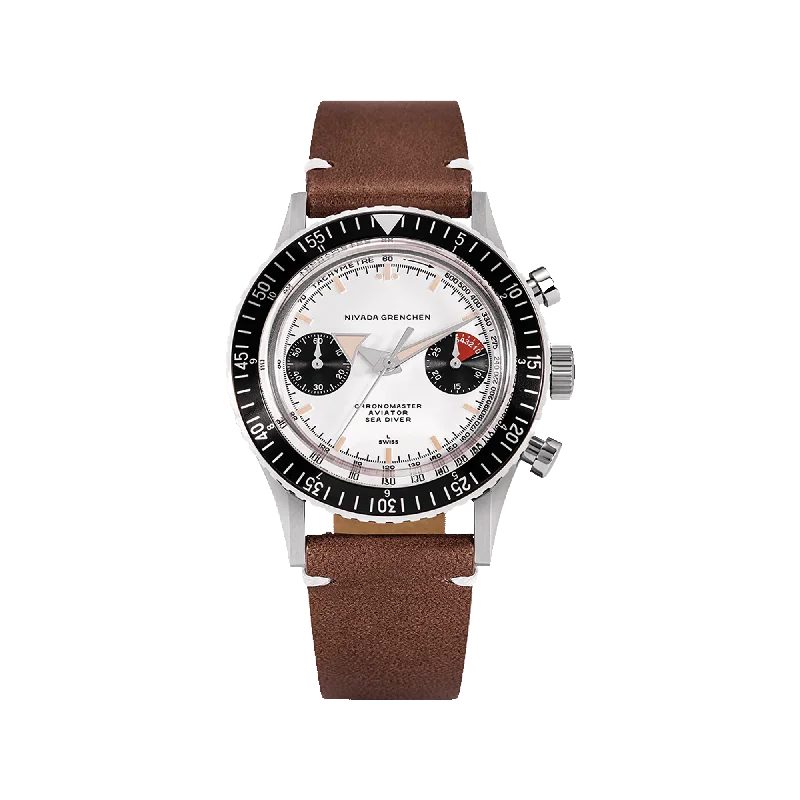 Women's Chronograph Watches with Countdown Timer-Nivada Grenchen Panda - Manual - 86010M
