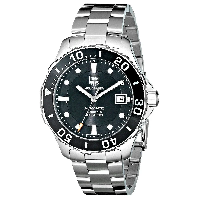 Men's Chronograph Watches with Advanced Materials-Tag Heuer Men's WAN2110.BA0822 Aquaracer Automatic Stainless Steel Watch