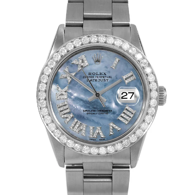men's Rolex watches with telemeter scale -​Rolex Datejust 36mm | 16014-BLMOP-FDR-25CT-OYS