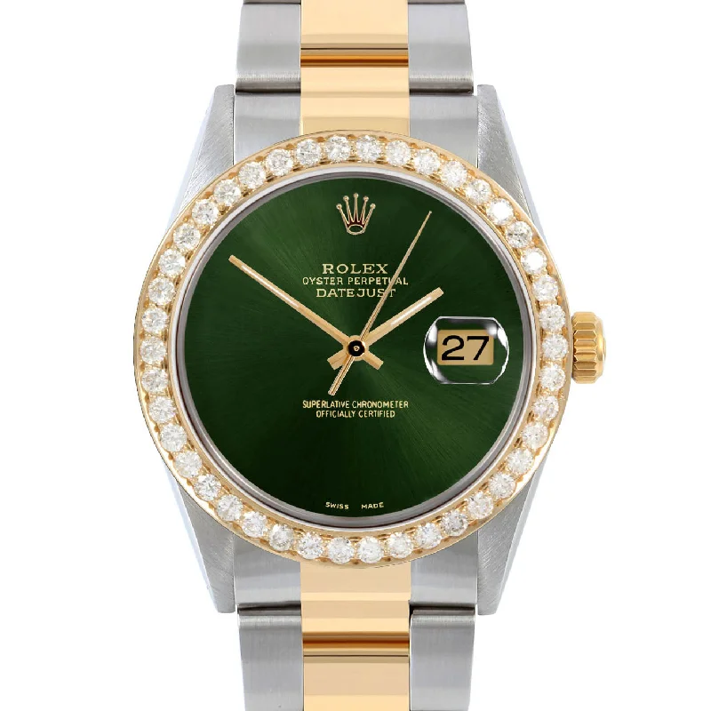 Where to buy vintage Rolex GMT-Master men's watches near me -Rolex Datejust 36mm | 16013-GRN-NOHM-25CT-OYS
