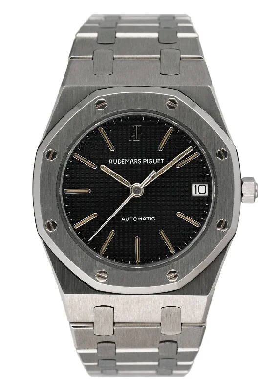 Men's Audemars Piguet Large Size Style Watches-Audemars Piguet Royal Oak 4100ST Black Dial Vintage Mens Watch