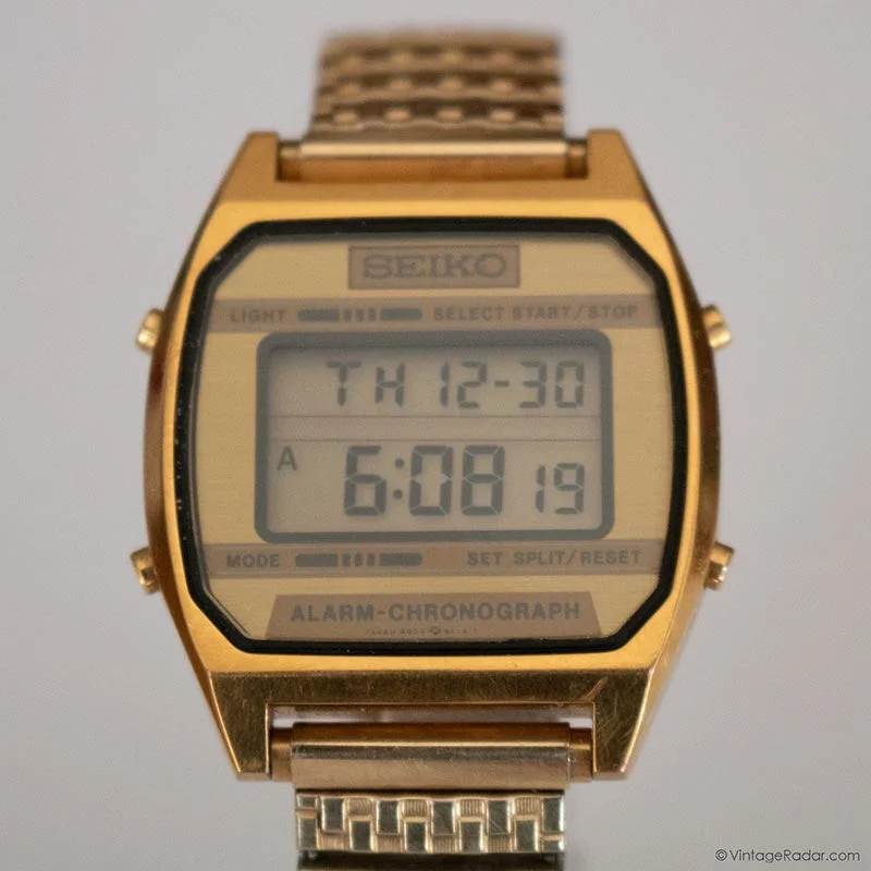 Women's Pilot Watches for Mountain Climbing-Vintage Seiko Alarm Chronograph Watch | RARE 90s Digital Seiko Watch