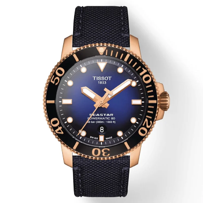 Women's Heritage Watches for Technological Innovation-Tissot T-Sport Black & Blue Dial Men 43mm