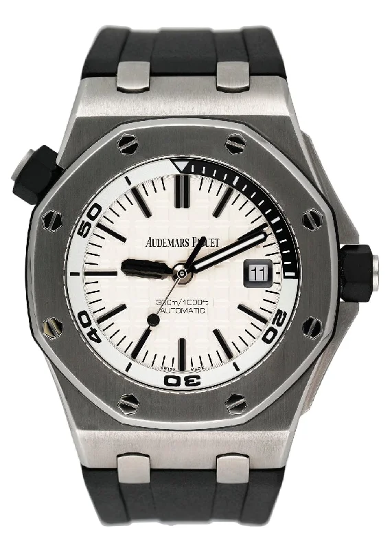 Men's Audemars Piguet Special Edition Style Watches-Audemars Piguet Royal Oak Offshore Diver 15710ST Silver Dial Mens Watch