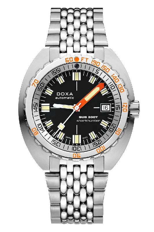 Men's Sophisticated Style Men's Dress Watches-Doxa Sub 300T Sharkhunter 840.10.101.10