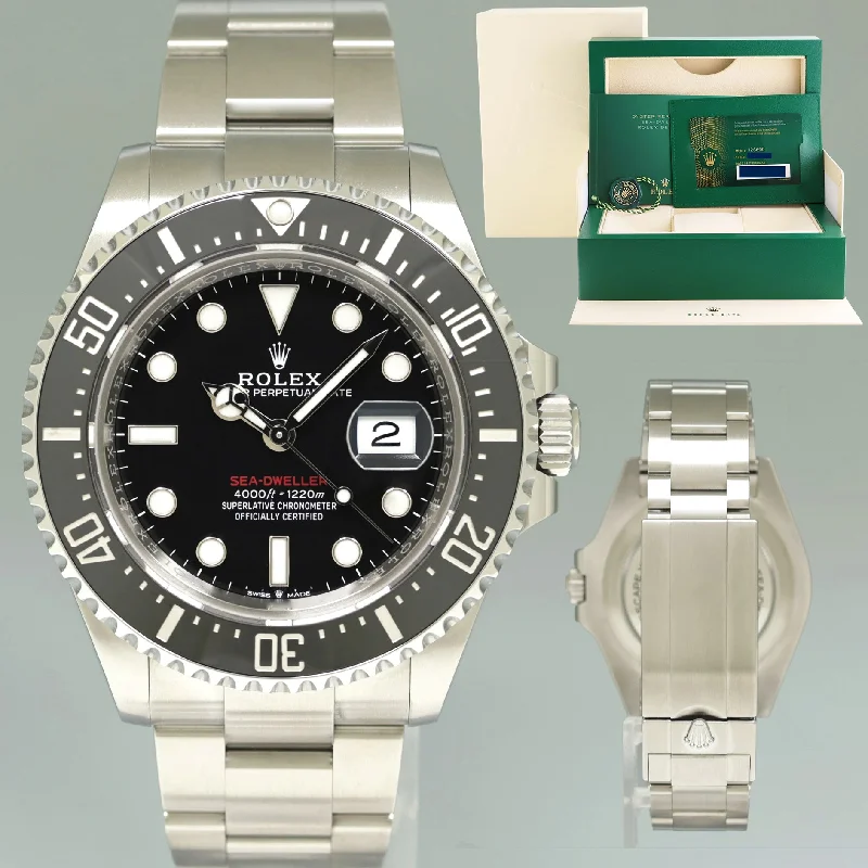Women's Rolex Extra Large Watches-2022 MINT PAPERS Rolex Red Seadweller SD43 126600 43mm Mark II 2 Watch Box
