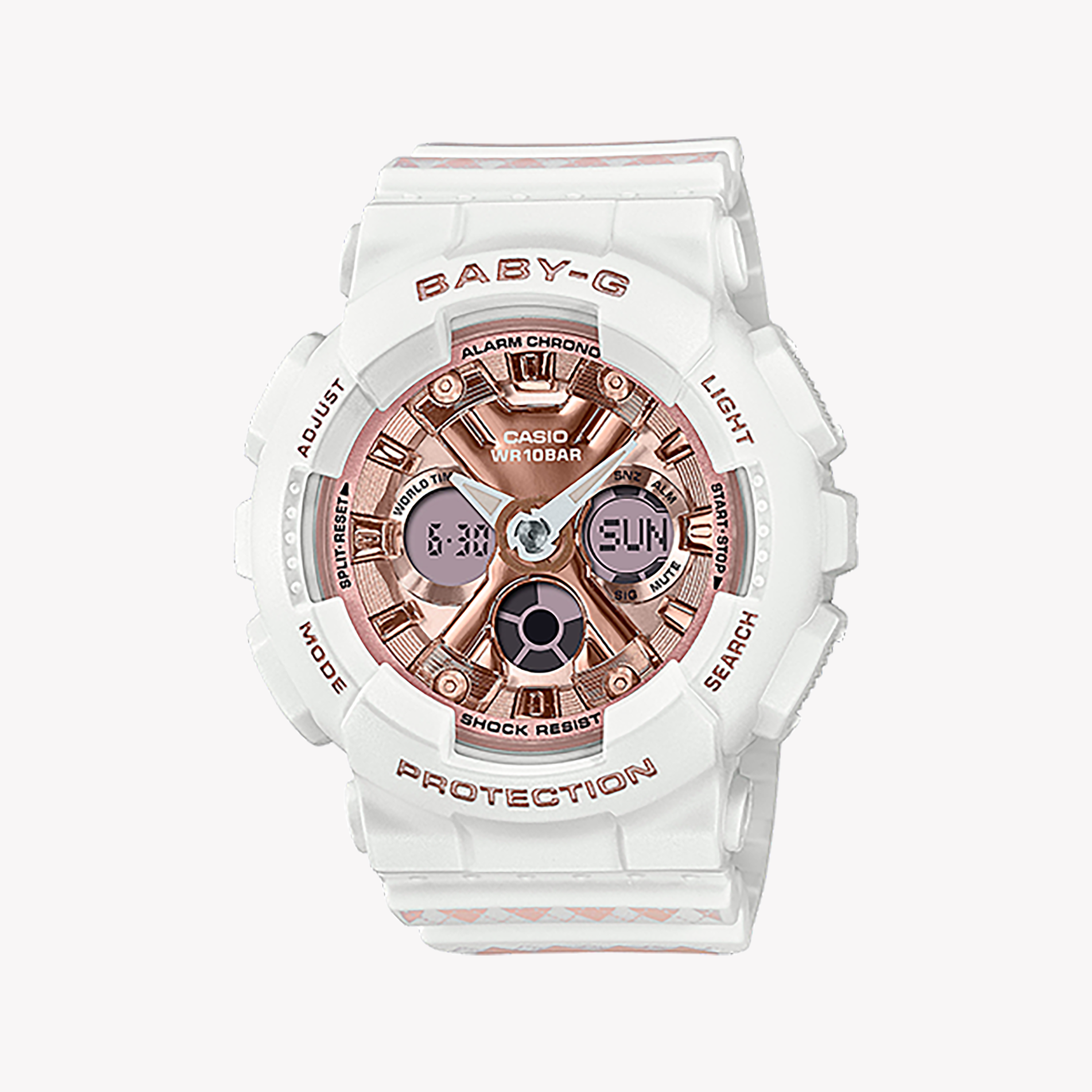 Men's Digital Watches with Morse Code Feature-BA-130SP-7ADR BABY-G - PLAYFUL & RUGGED WOMEN'S WATCH FOR EVERY ADVENTURE