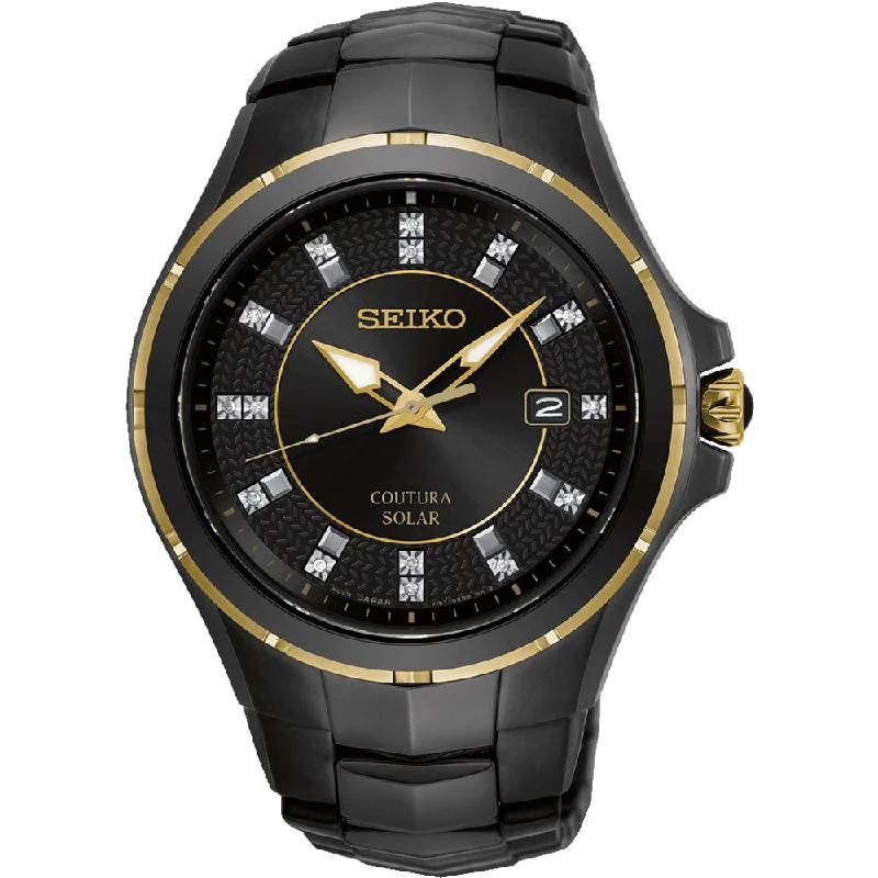 Men's Seiko Italian Made Watches-Seiko SNE506P-9 Coutura Solar