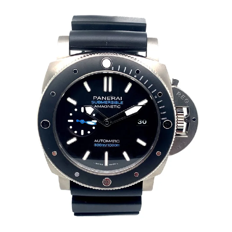 Women's Military Watches with Tactical Design-Panerai Submersible Amagnetic 47MM PAM01389 - Certified Pre-Owned