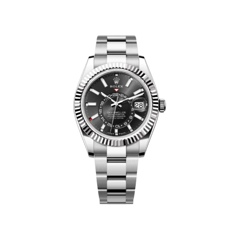 How to authenticate a pre-owned Rolex Submariner men's watch -Rolex Sky-Dweller 336934 Stainless Steel Black Dial Oyster (2024)