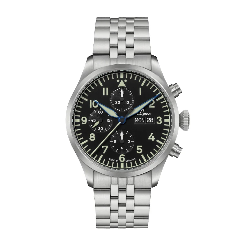 Men's Chronograph Watches for Retro Charm-Chronographs Kiel.2.MB Schwarz 862148.MB