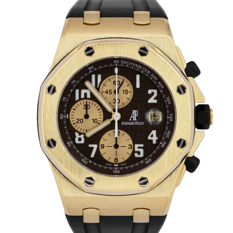 Audemars Piguet Romantic Dinner Style Watches for Women-Audemars Piguet Royal Oak 'Arnold Schwarzenegger' Gold 42mm 26007BA.OO.D088CR.01