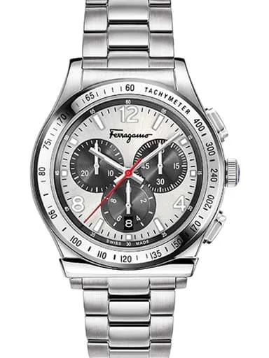 Men's Chronograph Watches with Barometer Calibration-Salvatore Ferragamo Men Watch