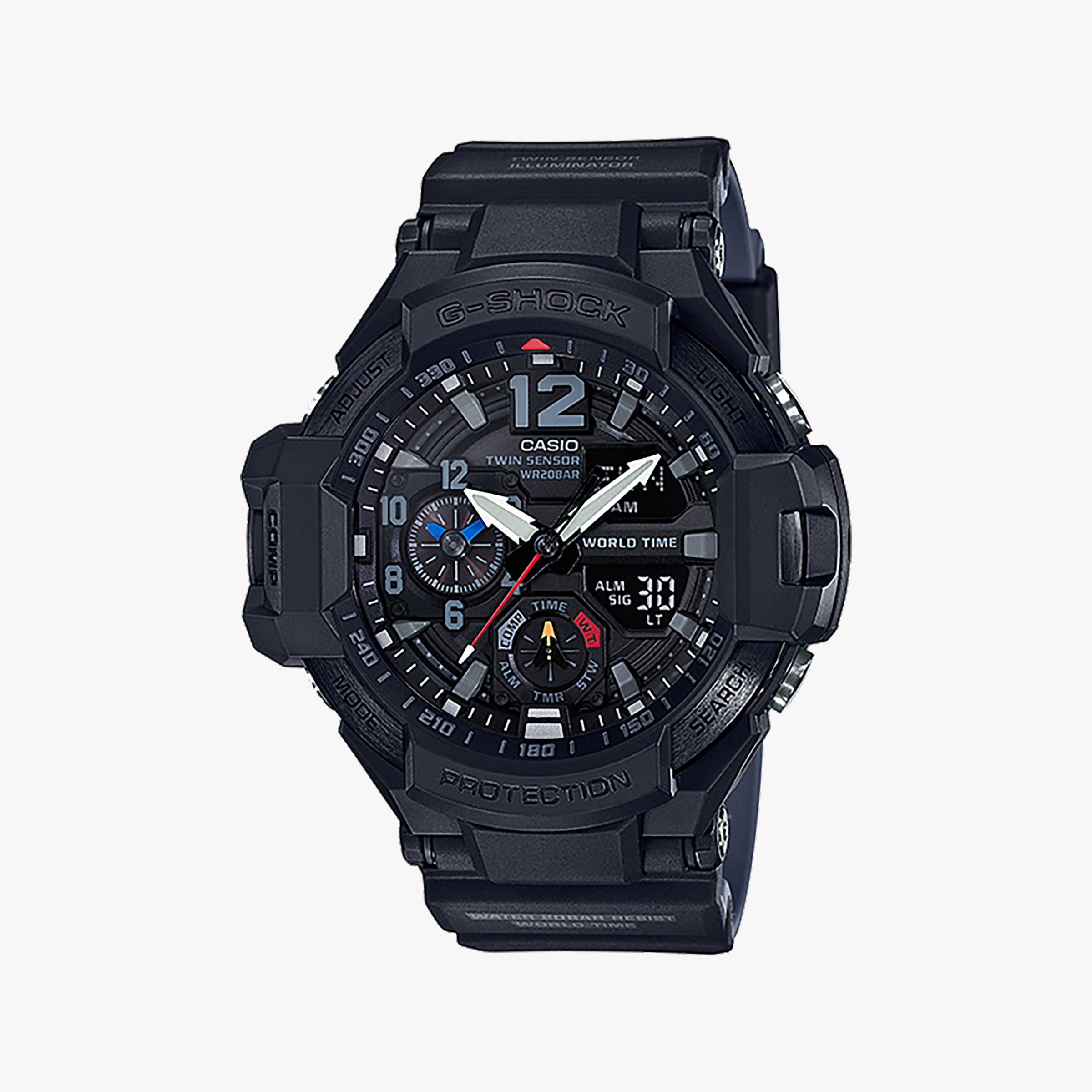 Men's Digital Watches for Understated Elegance-CASIO G-SHOCK GA1100-1A1 ADVENTURE READY - MEN'S BLACK RESIN WATCH WITH DIGITAL COMPASS & THERMOMETER Men's Digital Watches for Understated Elegance-CASIO G-SHOCK GA1100-1A1 ADVENTURE READY - MEN'S BLACK RESIN WATCH WITH DIGITAL COMPASS & THERMOMETER