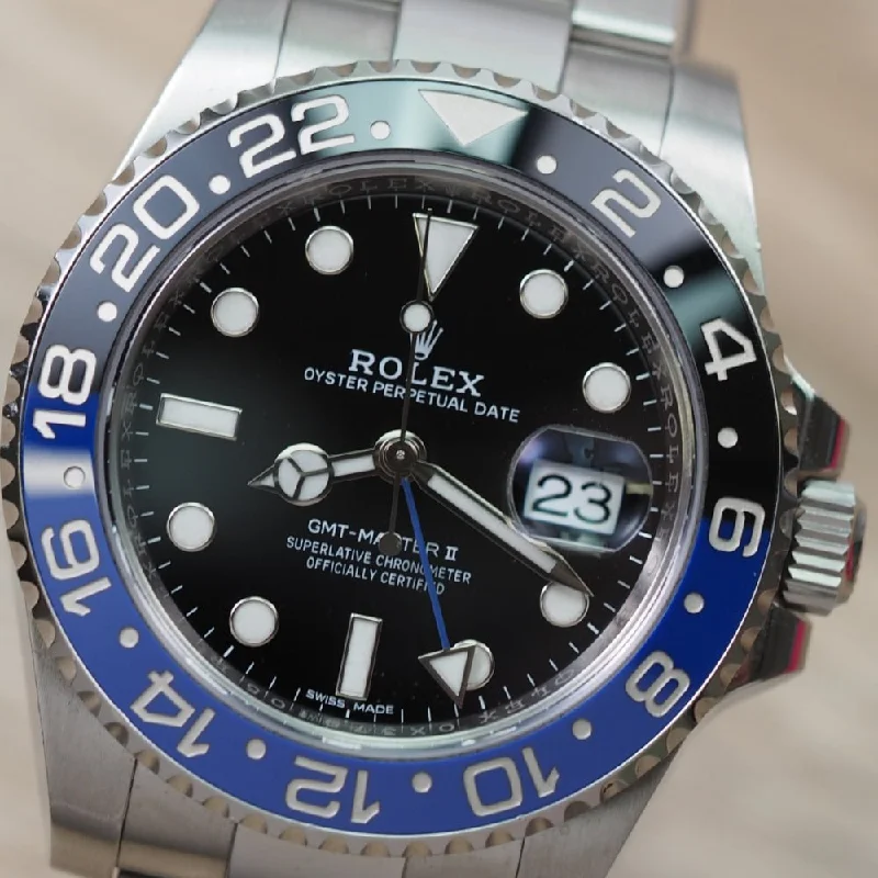 Women's Rolex Formal Event Design Watches-Rolex GMT Master II 116710BLNR Batman (2016)