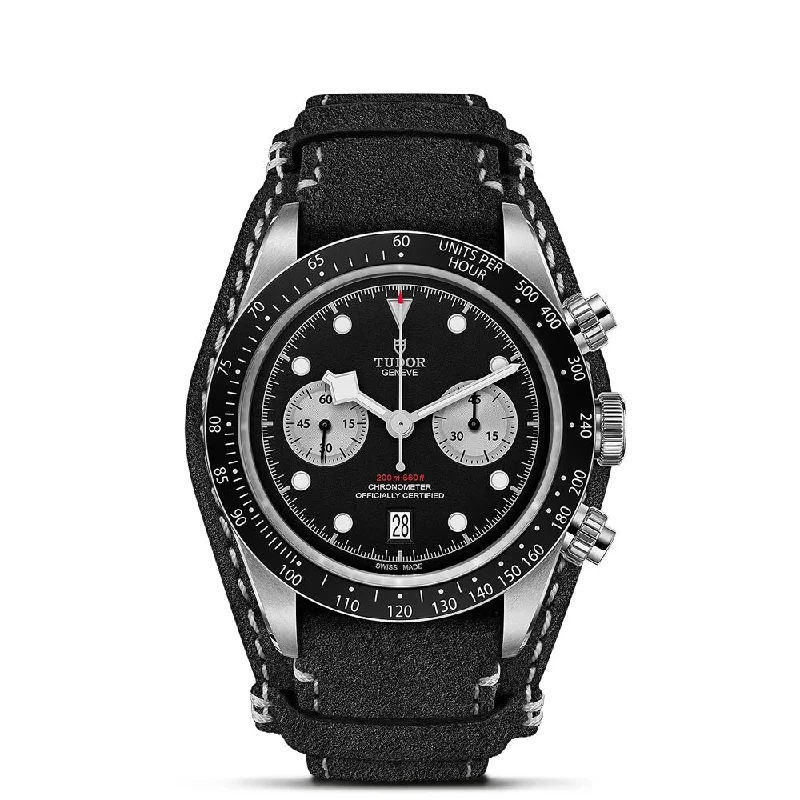 Women's Chronograph Watches for Pilots-TUDOR Black Bay Chrono 41mm Black Dial Gents Watch M79360N-0005