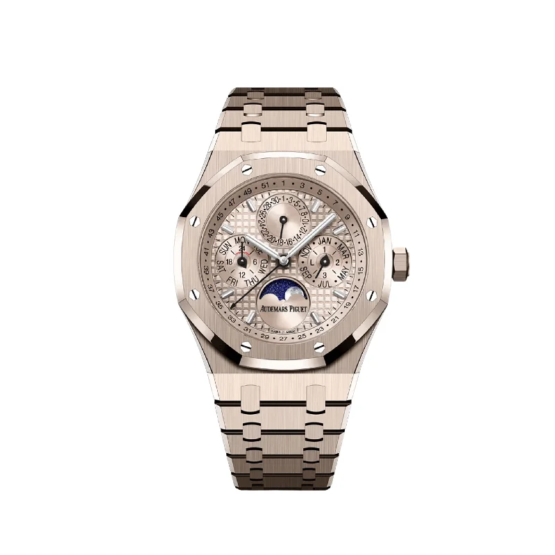 Men's Audemars Piguet Extra Large Style Watches-Audemars Piguet Royal Oak Perpetual Calendar 26674SG.OO.1320SG.01 Sand Gold (2025)