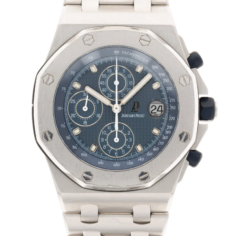 Men's Audemars Piguet Sophisticated Design Watches-Audemars Piguet Steel The Beast Royal Oak Offshore Chronograph Ref. 25721 with Certificate