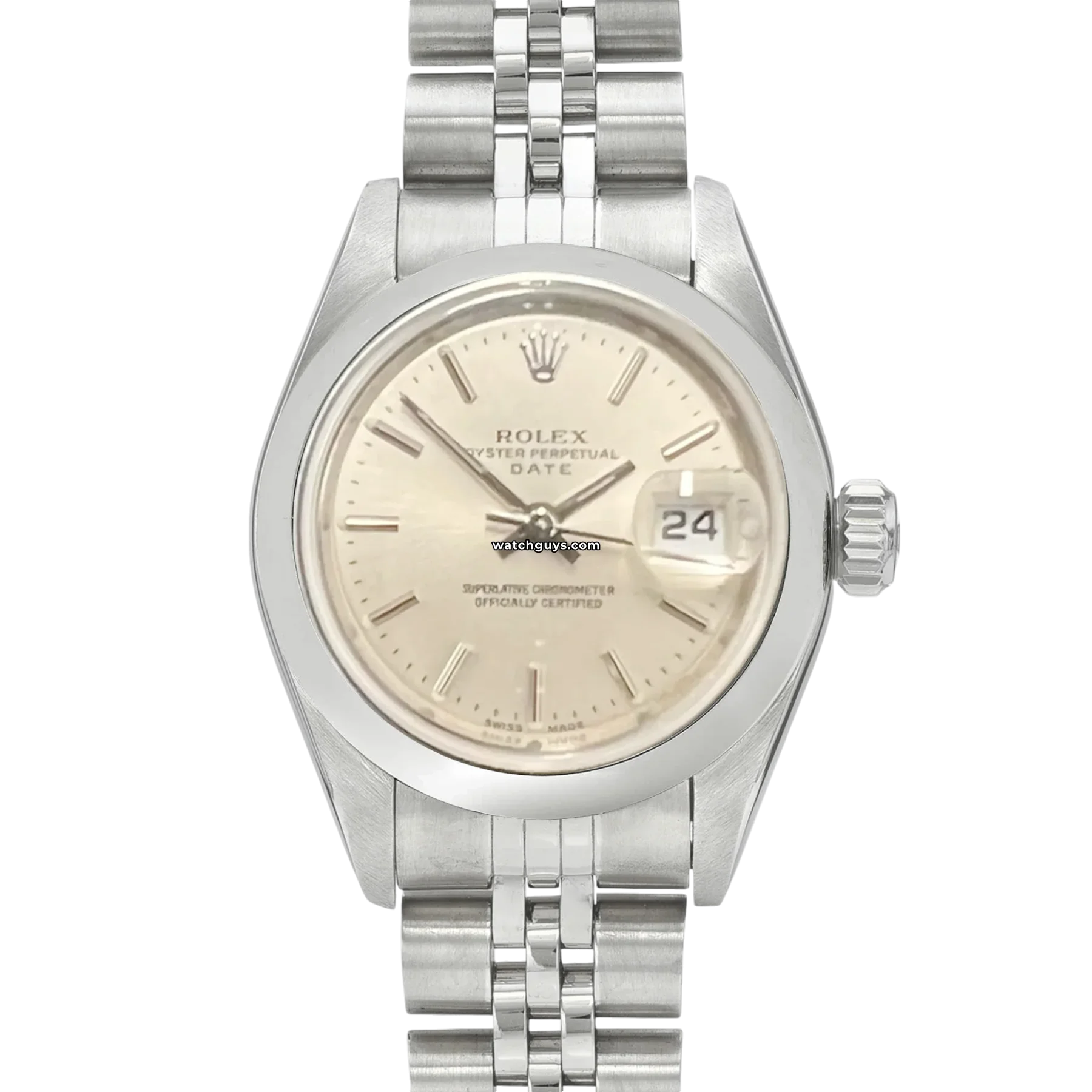 Women's Rolex Elegant Style Watches-Rolex Date 79190 Silver Jubilee