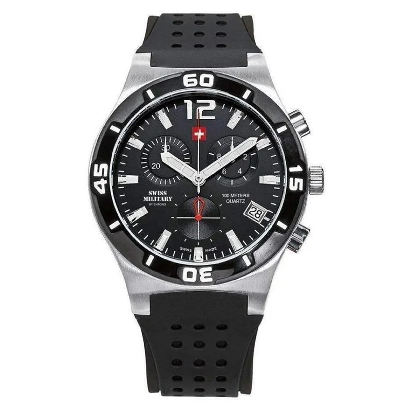 Men's Military Watches for Humanitarian Aid-Swiss Military Chronograph Mens Watch - SM34015.05