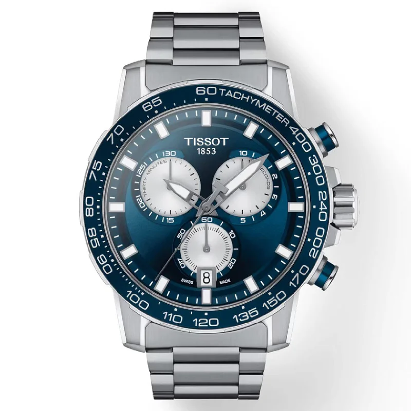 Women's Heritage Watches for Sale-Tissot T-Sport Blue Dial Men 45.5mm