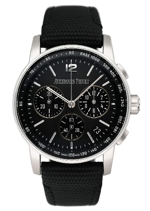 Men's Audemars Piguet Limited Edition Design Watches-Audemars Piguet Code 11.59 26393NB Grey Dial Mens Watch Box Papers