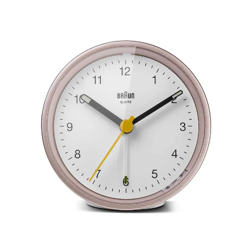 Large Digital Alarm Clocks for Easy Reading-Braun Classic Analogue Alarm Clock BC12PW