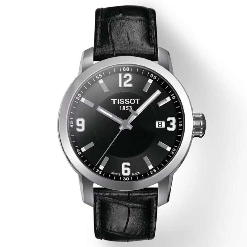 Women's Heritage Watches for Customization-Tissot T-Sport Black Dial Men 39mm