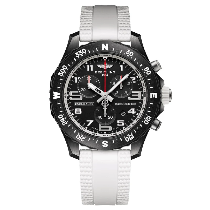 Women's Chronograph Watches with Minimalist Style-Breitling Endurance Pro 38mm Black Dial Breitlight Quartz Watch X83310A71B1S1