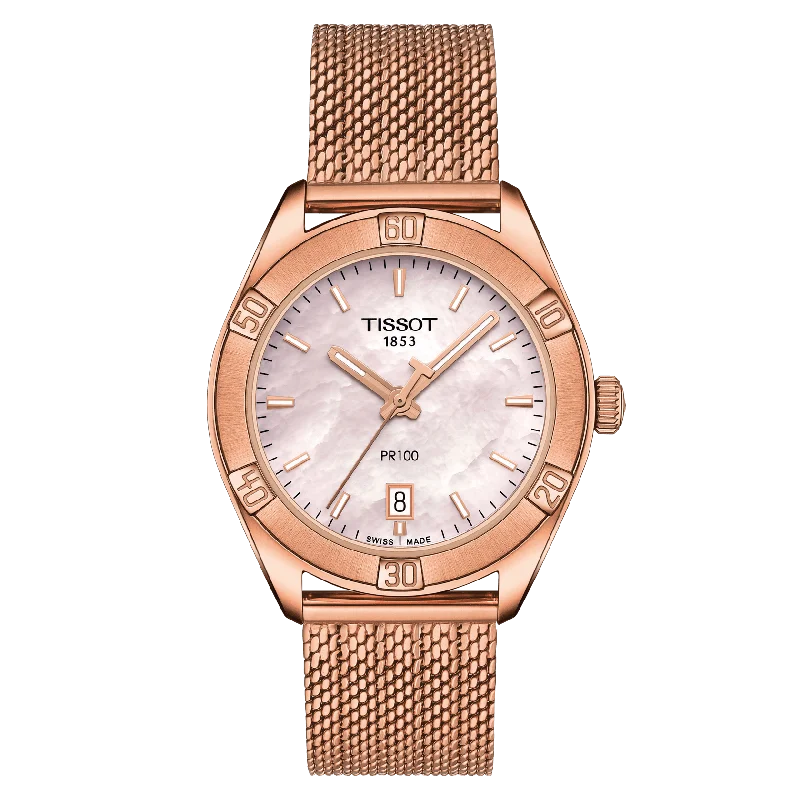 Men's Chronograph Watches for Workouts-Tissot Pr 100 Sport Chic Watch For Women'S