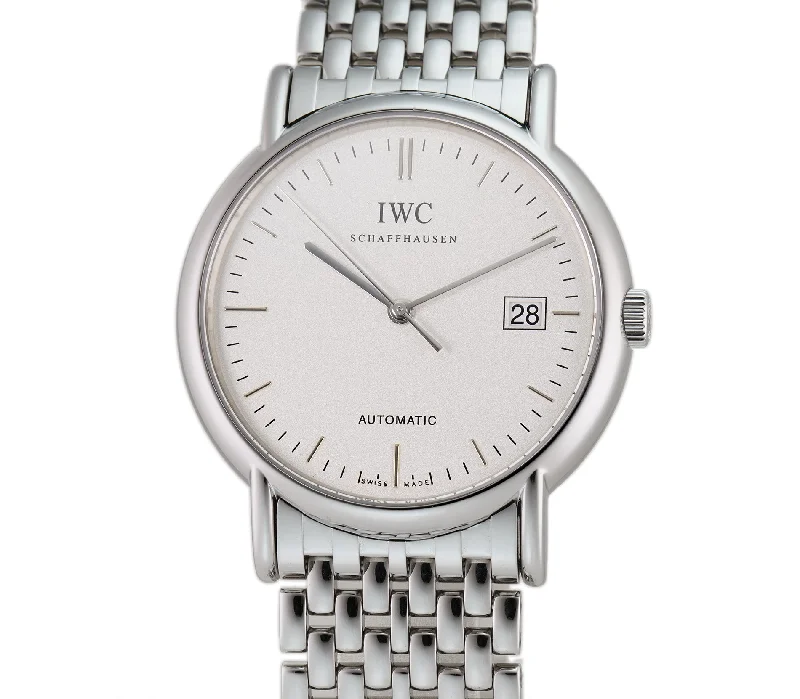 Men's Pilot Watches with Japanese Made Reliability-Stainless Steel 38mm Silver Dial On Mesh Bracelet