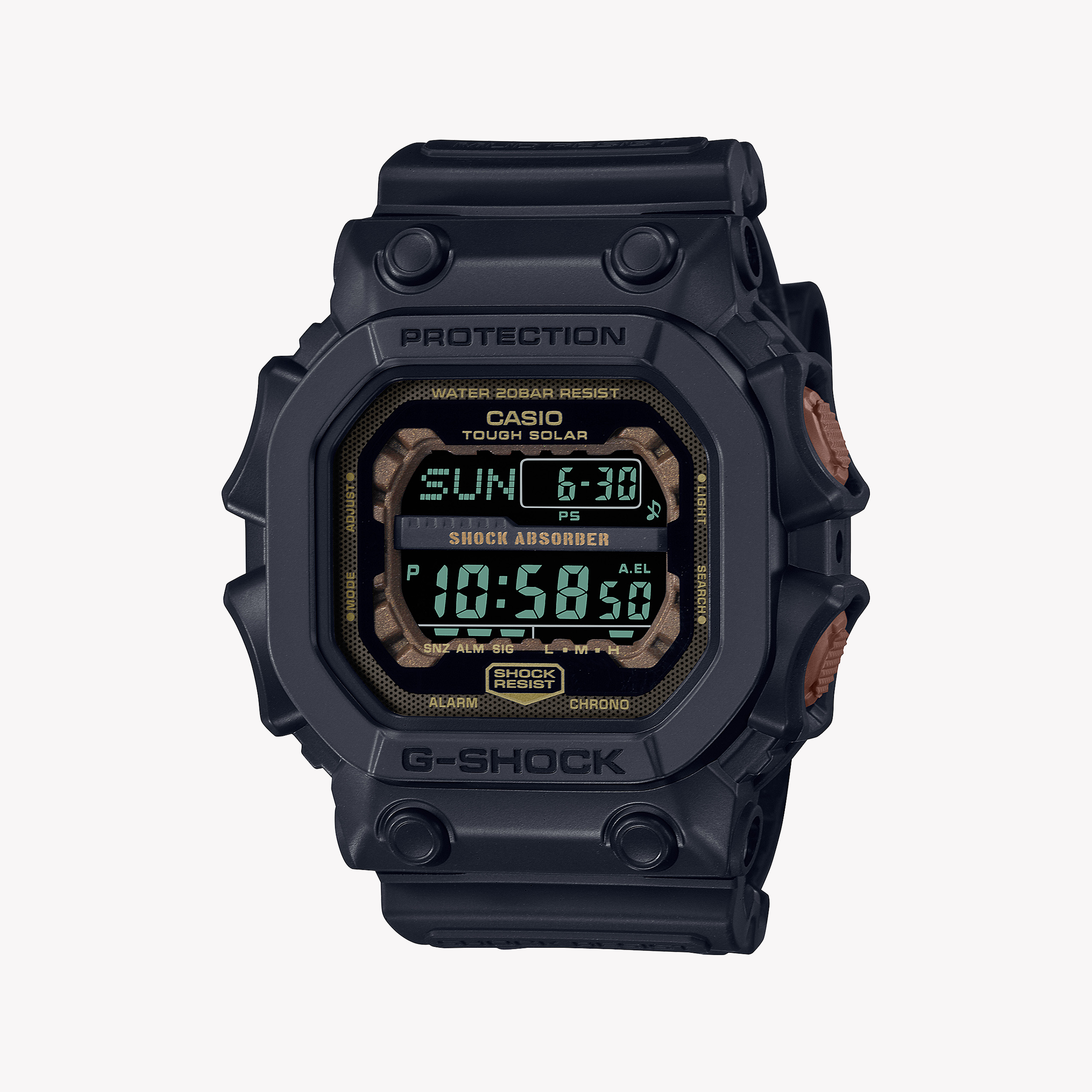 Men's Digital Watches with Tactical Design-G-SHOCK Men's Black Resin Watch, Digital Dial | GX-56RC-1DR