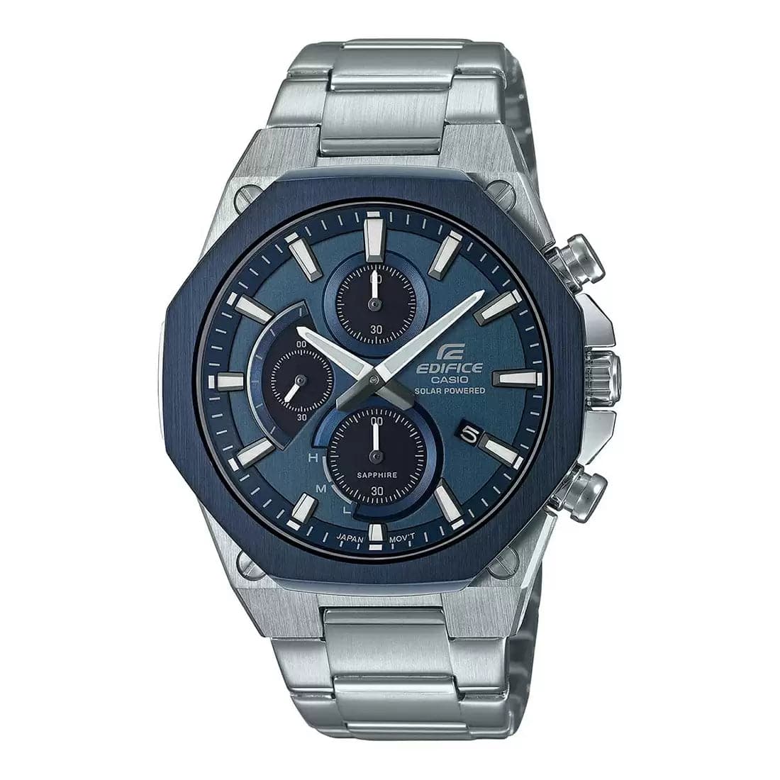 Men's Chronograph Watches with Compass Calibration-Ex528 Casio Edifice Efs-S570Db-2Audf  Solar, Slim, Sapphire